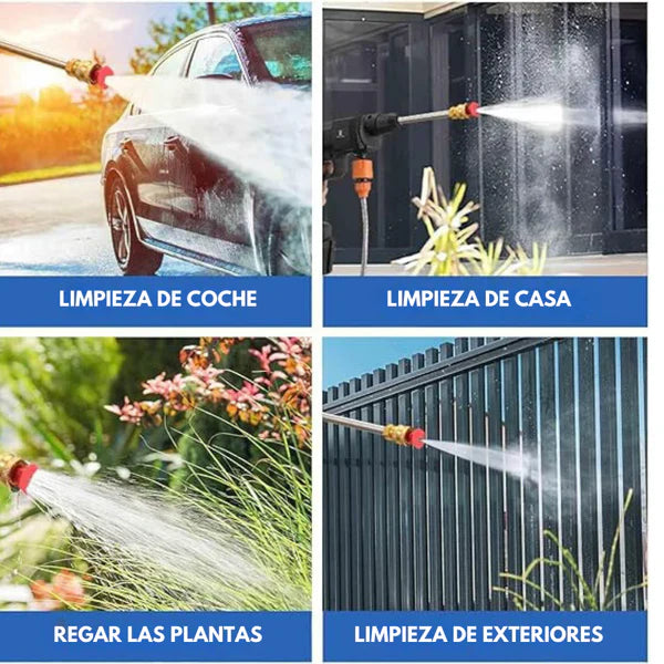 PowerClean™ Hidrolavadora Inalámbrica de Alta Presión + Kit Completo