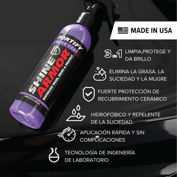 2x1 Cera Restauradora de Pintura Shine Armor™ para Carro y Moto: Brillo Profesional y Protección Antirrayas 🚘🏍️