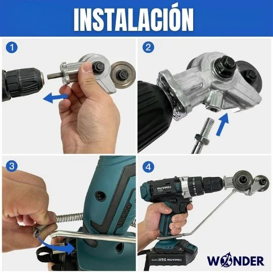 Cortador de Metal de Alta Precisión para Taladro + Obsequio Exclusivo🎁