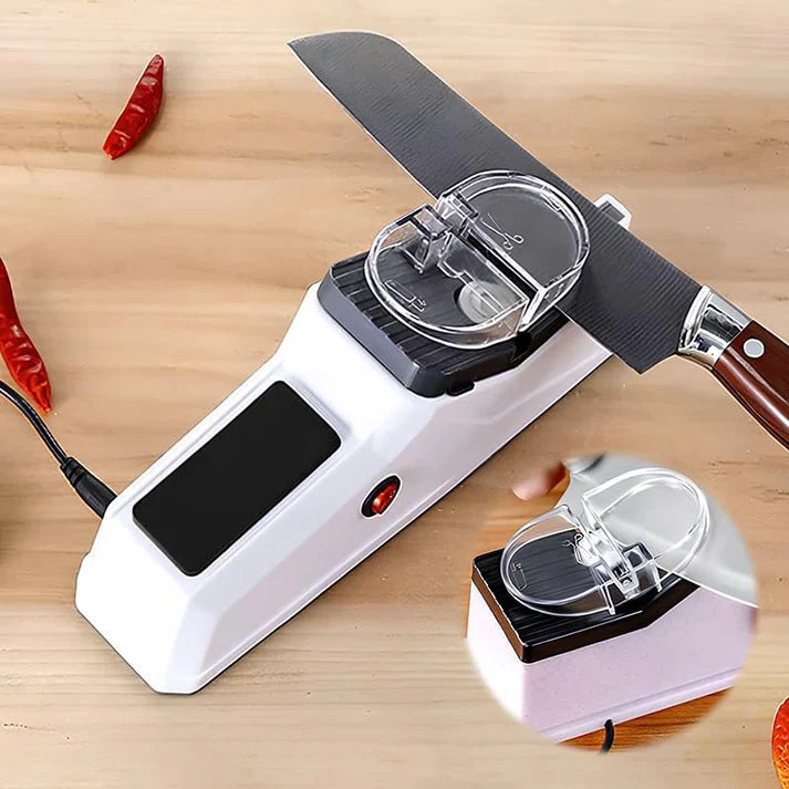 Afilador de cuchillos eléctrico  Powerson® 4 en 1 Recupera el filo perfecto en segundos