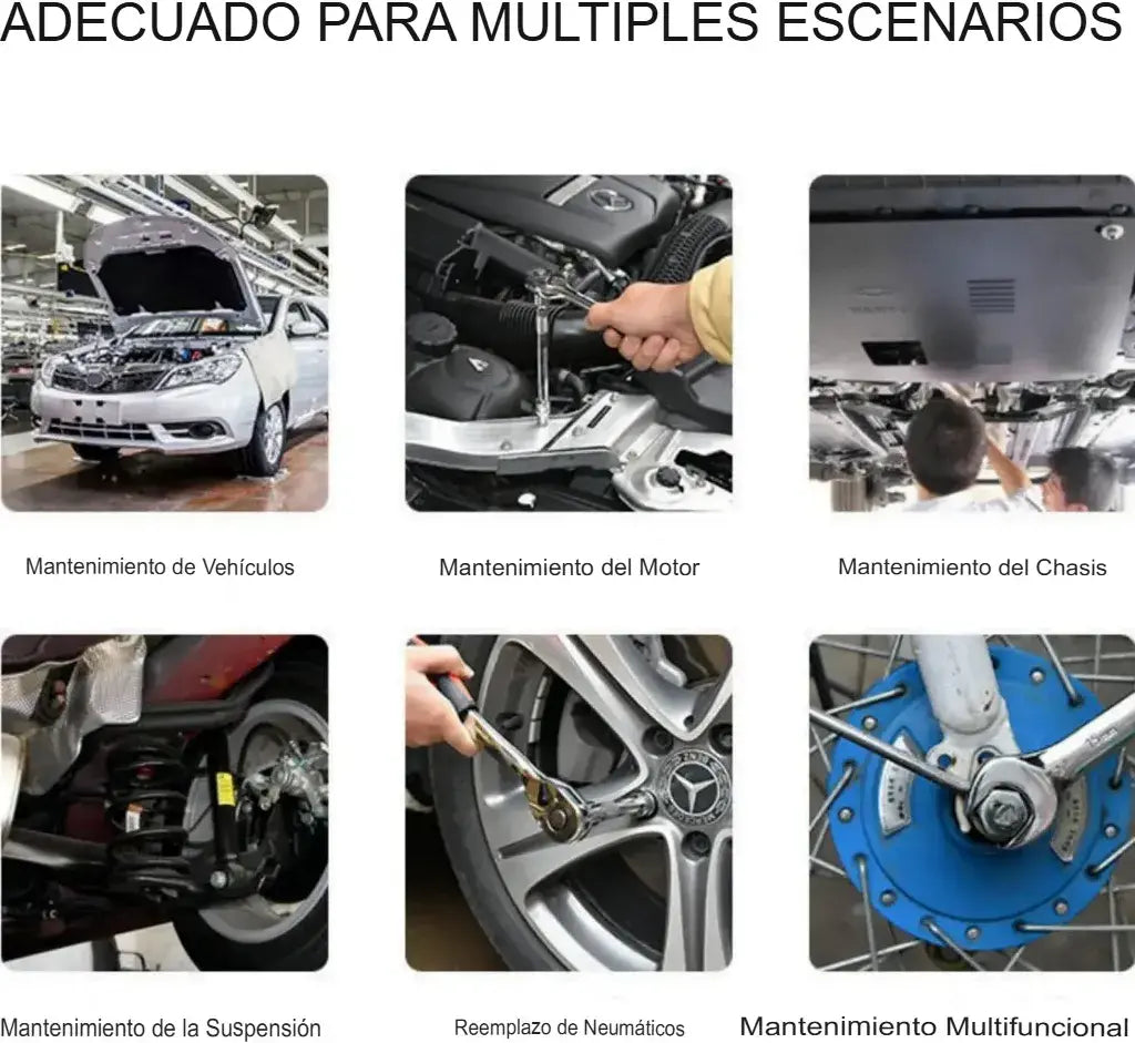 🚨 Lanzamiento Premium | Kit de Herramientas 46pcs Cromo Vanadio