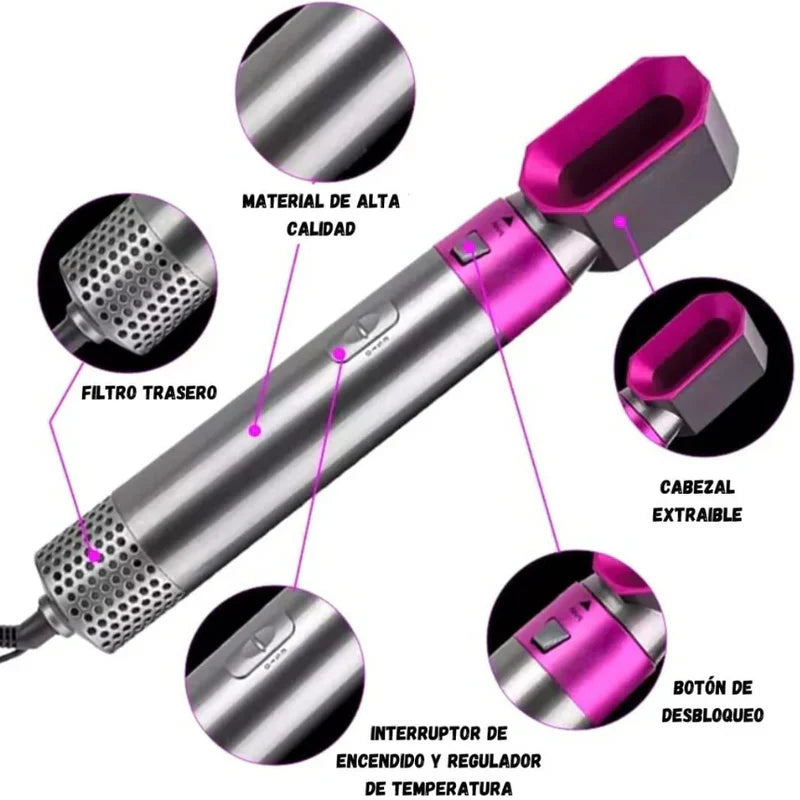 🚨 OFERTA EXCLUSIVA- KIT DE PERFECCIÓN 5 EN 1 – SECADO Y ESTILO PRO