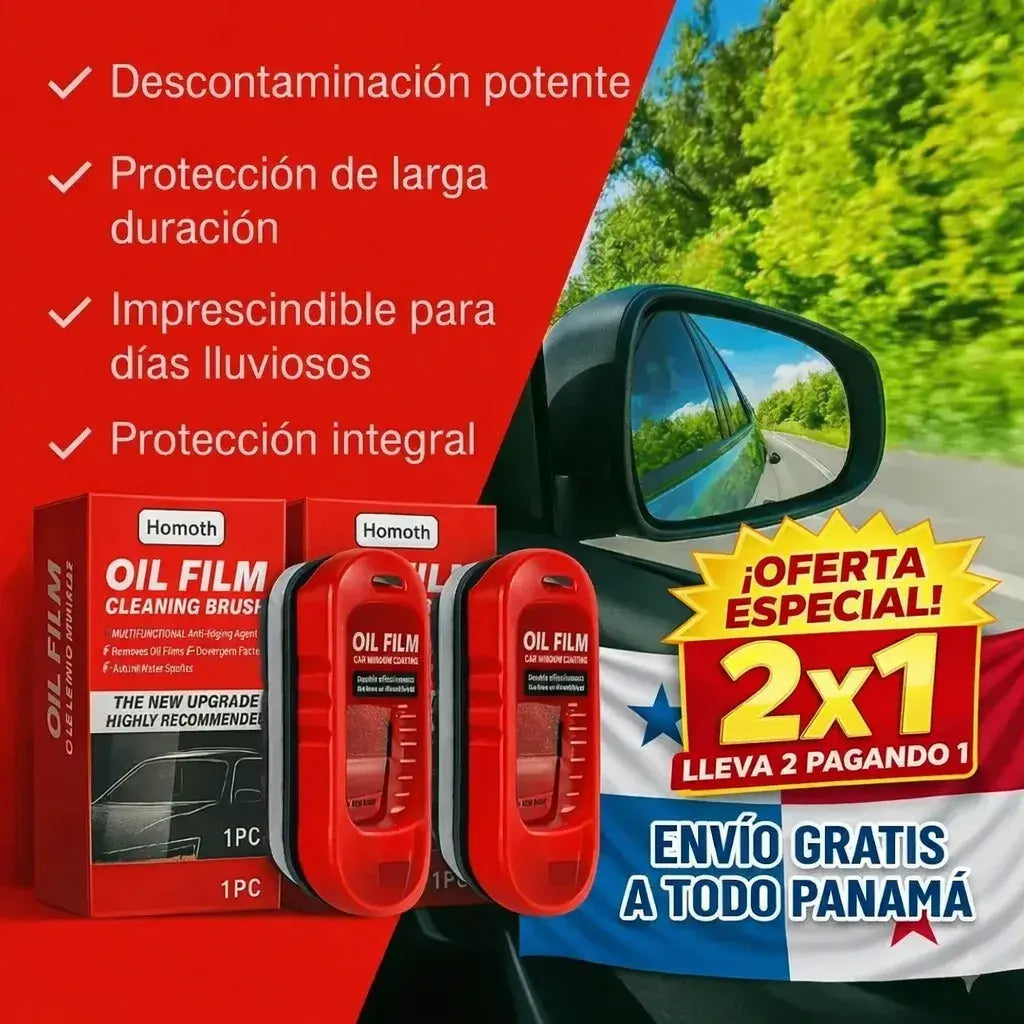 2x1 HOY - Oil Film™ Cepillo Limpiador Para Vidrios 35% DCTO