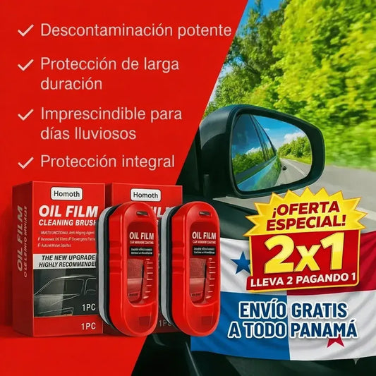 2x1 HOY - Oil Film™ Cepillo Limpiador Para Vidrios 35% DCTO