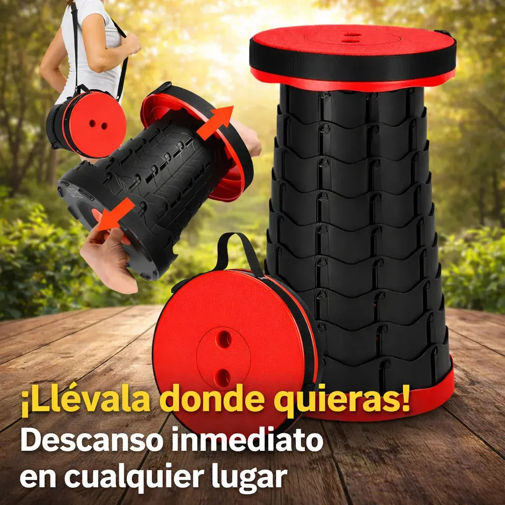 Silla Plegable GO+™: Tu asiento de 180kg de resistencia que se abre en 1 segundo - 🎁 HOY 35% DCTO