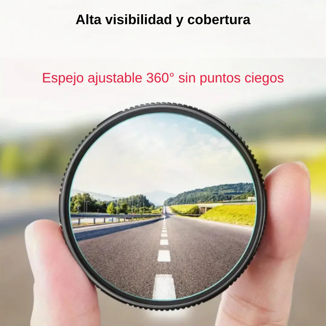 🔥 Espejos Punto Ciego 360° + Nano Cerámico GRATIS | Visión clara y protección para tu auto