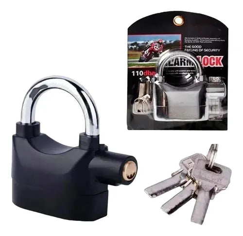 LockGuard Alarm™ – Candado Antirrobo 110dB con Doble Bloqueo – Protección Total