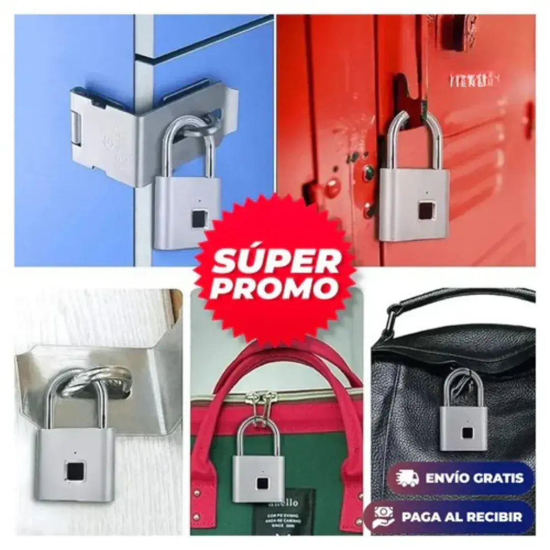 🔒CANDADO INTELIGENTE DE HUELLA DIGITAL | SEGURIDAD SIN LLAVES
