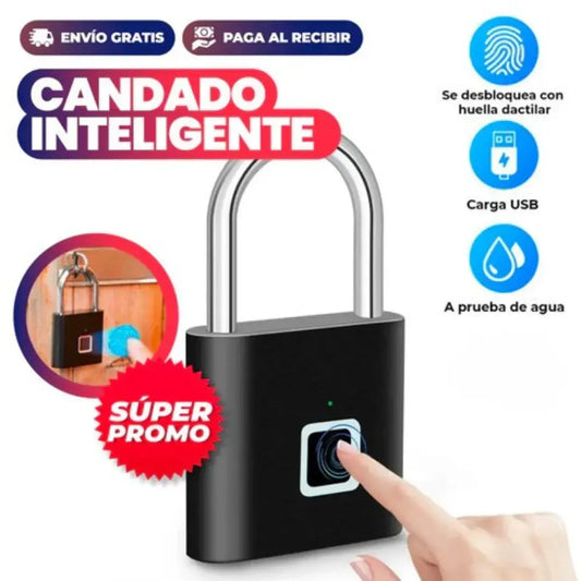 🔒CANDADO INTELIGENTE DE HUELLA DIGITAL | SEGURIDAD SIN LLAVES