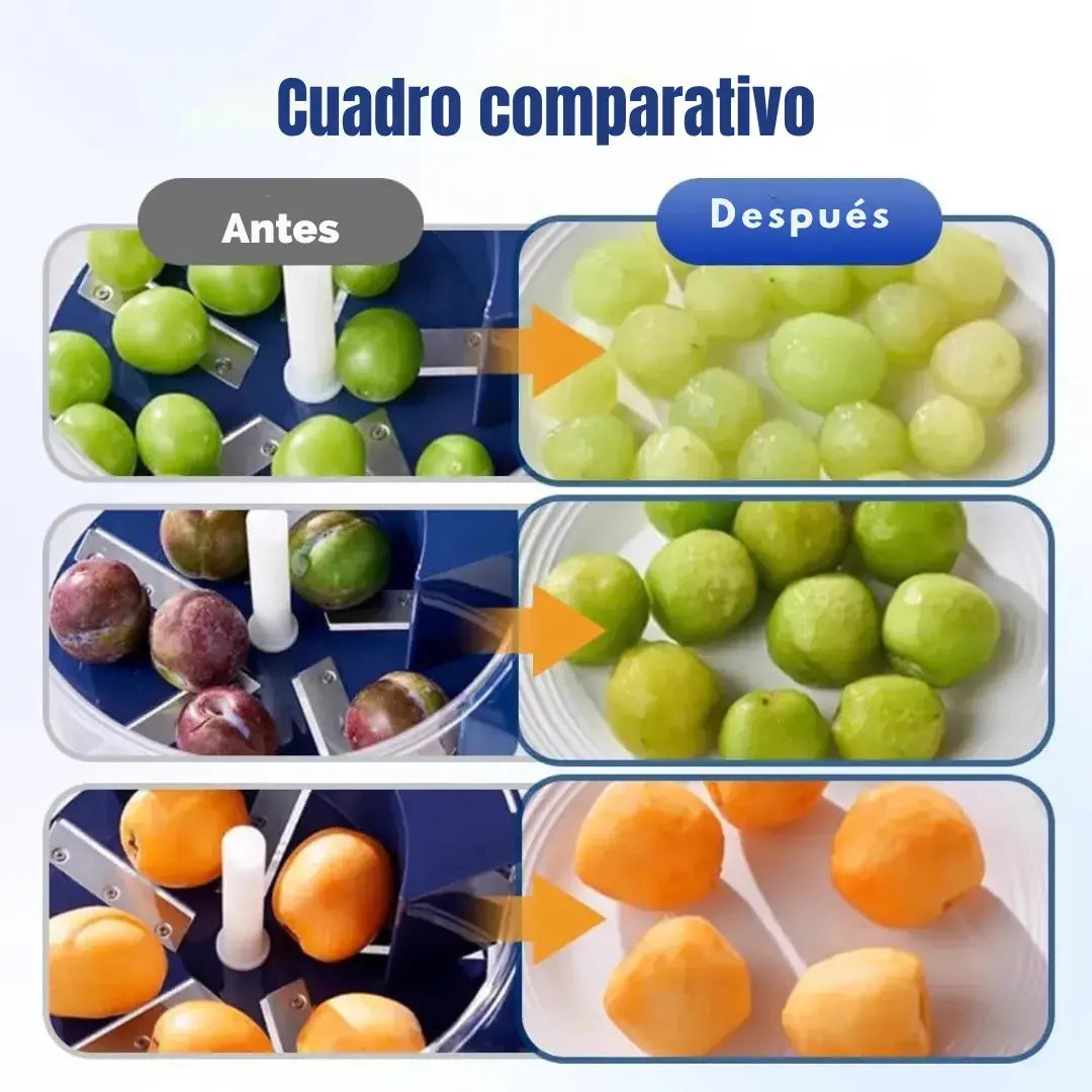 CrystalPeel™ Pelador Eléctrico 3 en 1 de Alta Precisión para Frutas y Verduras 🍇🧄