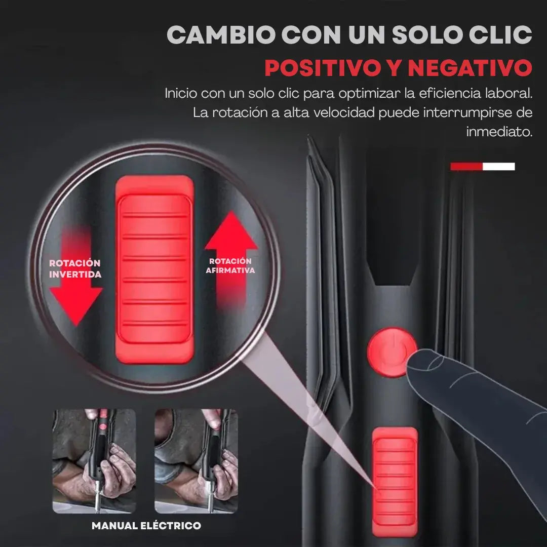 Destornillador Eléctrico Inalámbrico-Tecnología alemana +13 puntas intercambiables