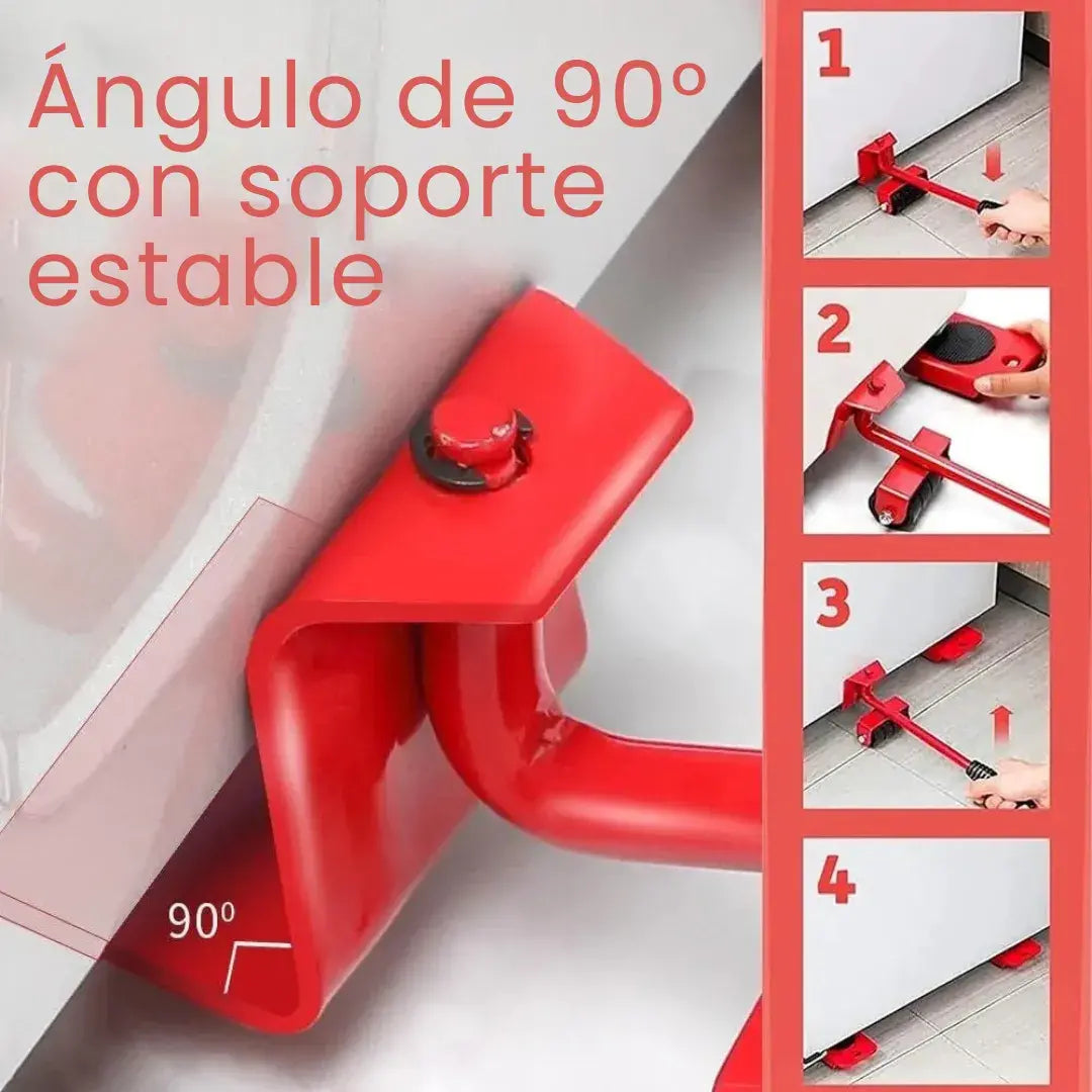 🏆 Set Elevador y Deslizante Multiusos Pro - 5 en 1 | Soporta 350 lbs