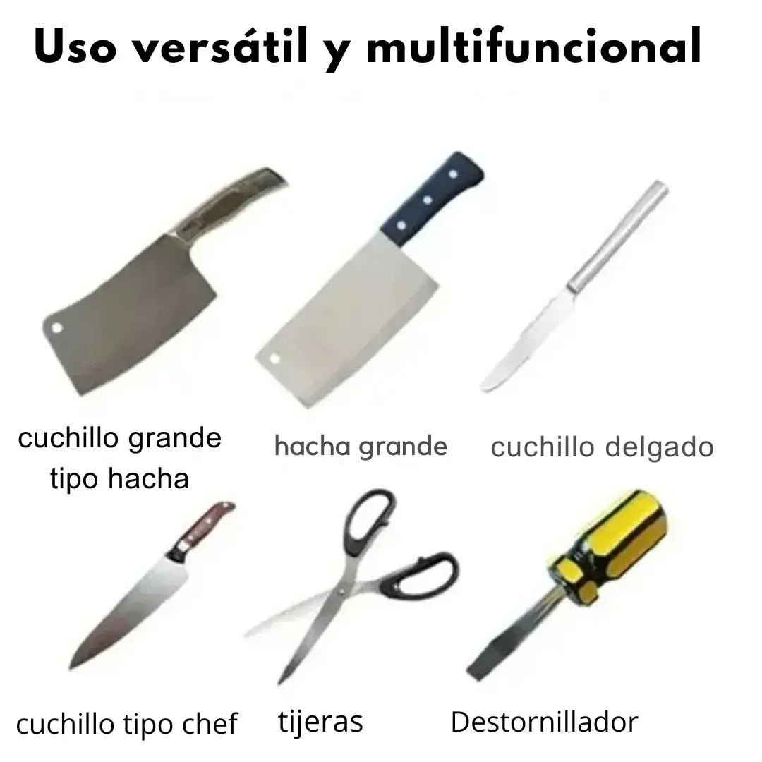 Afilador de cuchillos eléctrico  Powerson® 4 en 1 Recupera el filo perfecto en segundos