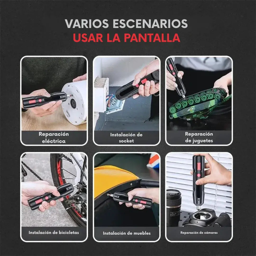Destornillador eléctrico inalámbrico de precisión + masajeador eléctrico de regalo🎁