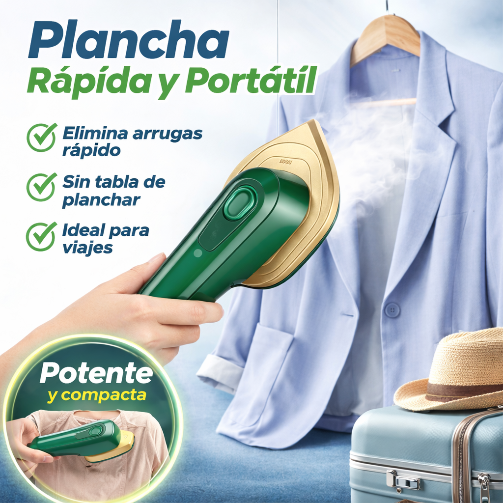 🚨  MINI PLANCHA DE VAPOR COMPACTA Y POTENTE -EDICIÓN PRO