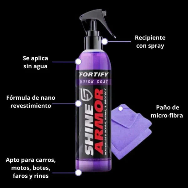 2x1 Cera Restauradora de Pintura Shine Armor™ para Carro y Moto: Brillo Profesional y Protección Antirrayas 🚘🏍️